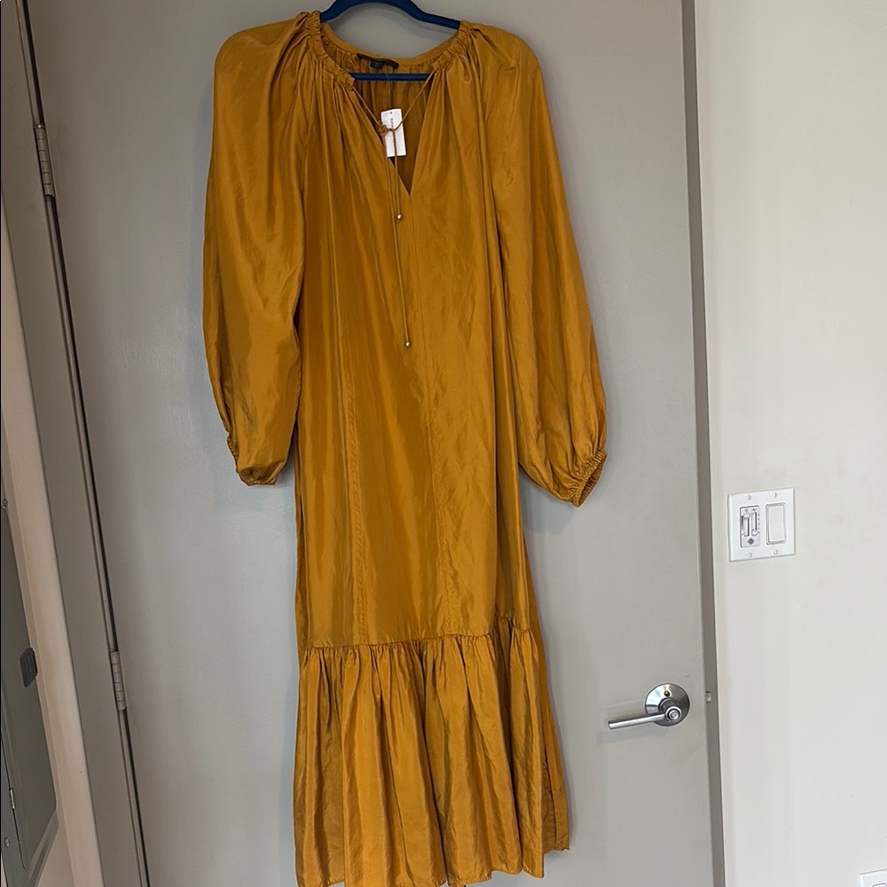 Elegant Mustard Yellow Dress